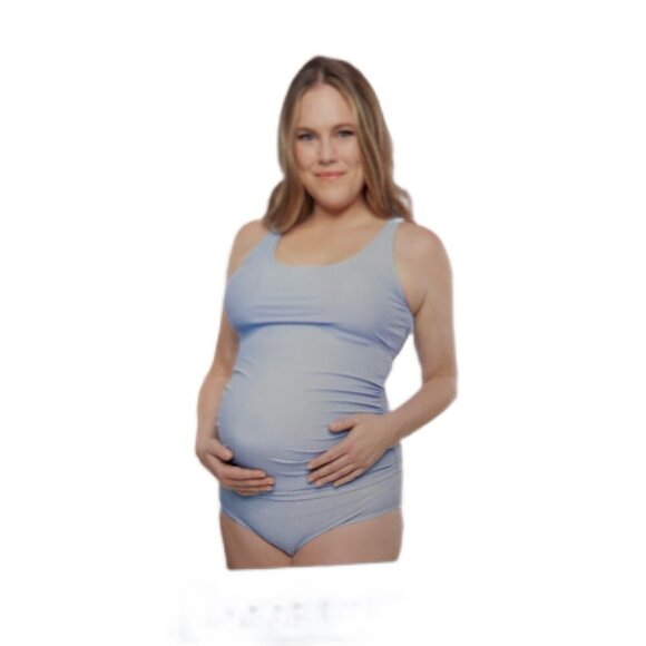 Women's Blue Maternity Swimsuit size L - Picture 3 of 6